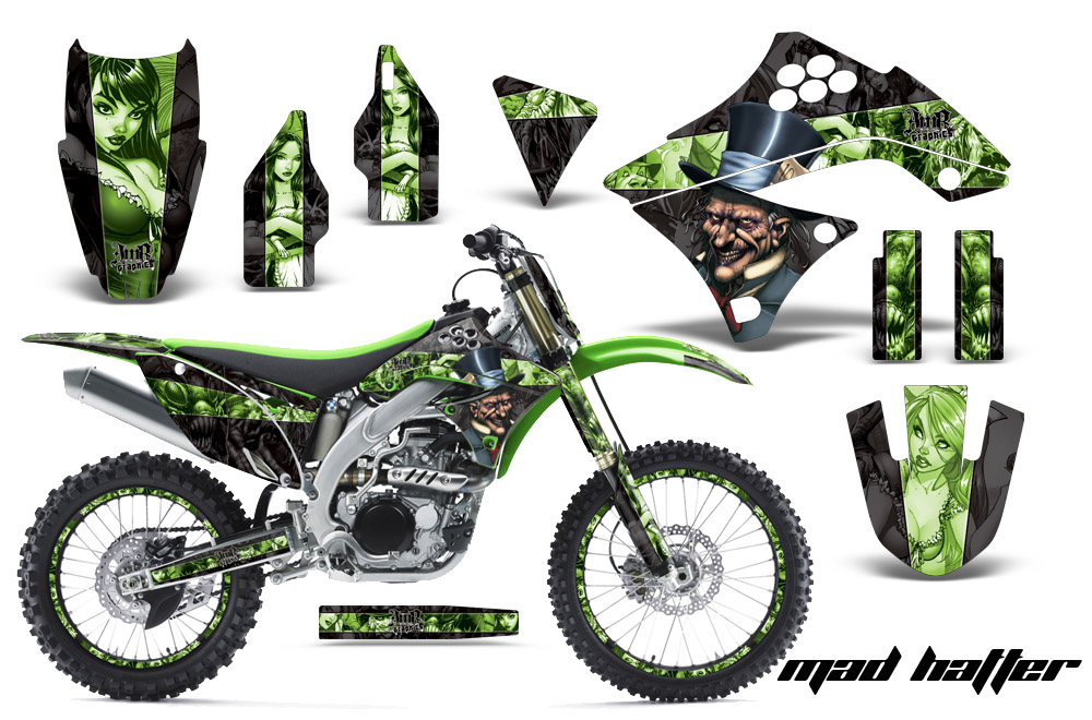 Kawasaki KX450F 09 Graphics Kit Madhatter G